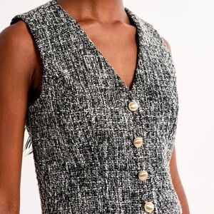 Abercrombie & Fitch Tweed Vest Size M